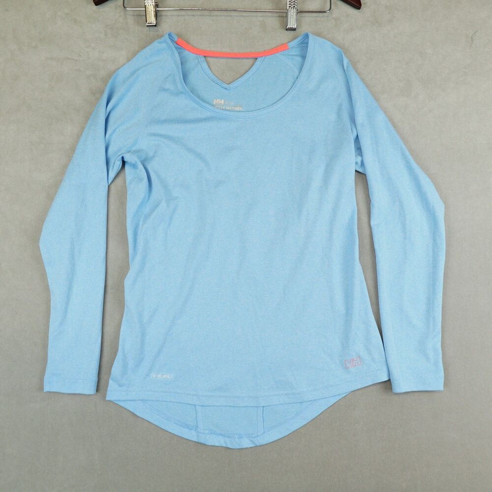 Helly Hansen Top Womens X-Cool VTR Core Long Sleeve Training Blue Size XS